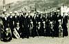 Μουσικοί - μέλη της μπάντας του ναυτικού, το 1952. Διακρίνεται ο μουσικός Γιώργος Μπαχάς (όρθιος, τέταρτος από δεξιά  - τρομπέτα).